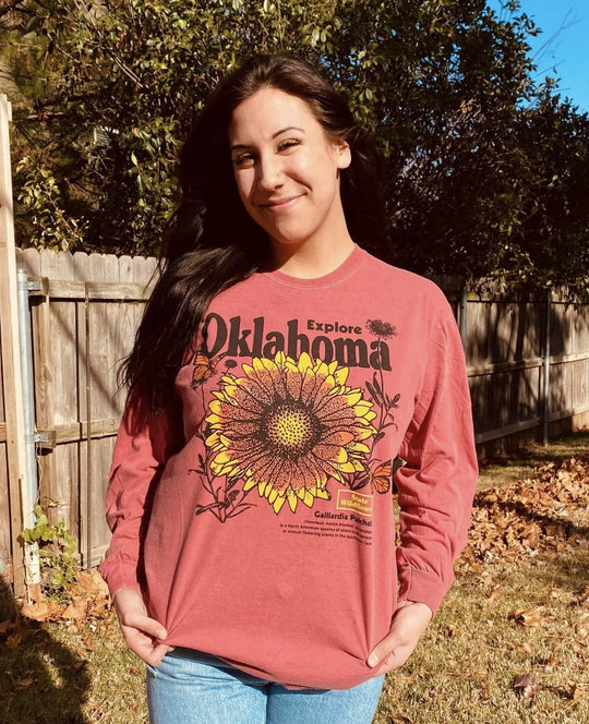 Oklahoma Wildflower Long Sleeve Tshirt