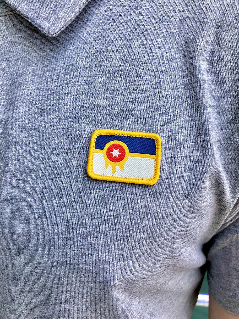 Tulsa Flag Polo Shirt