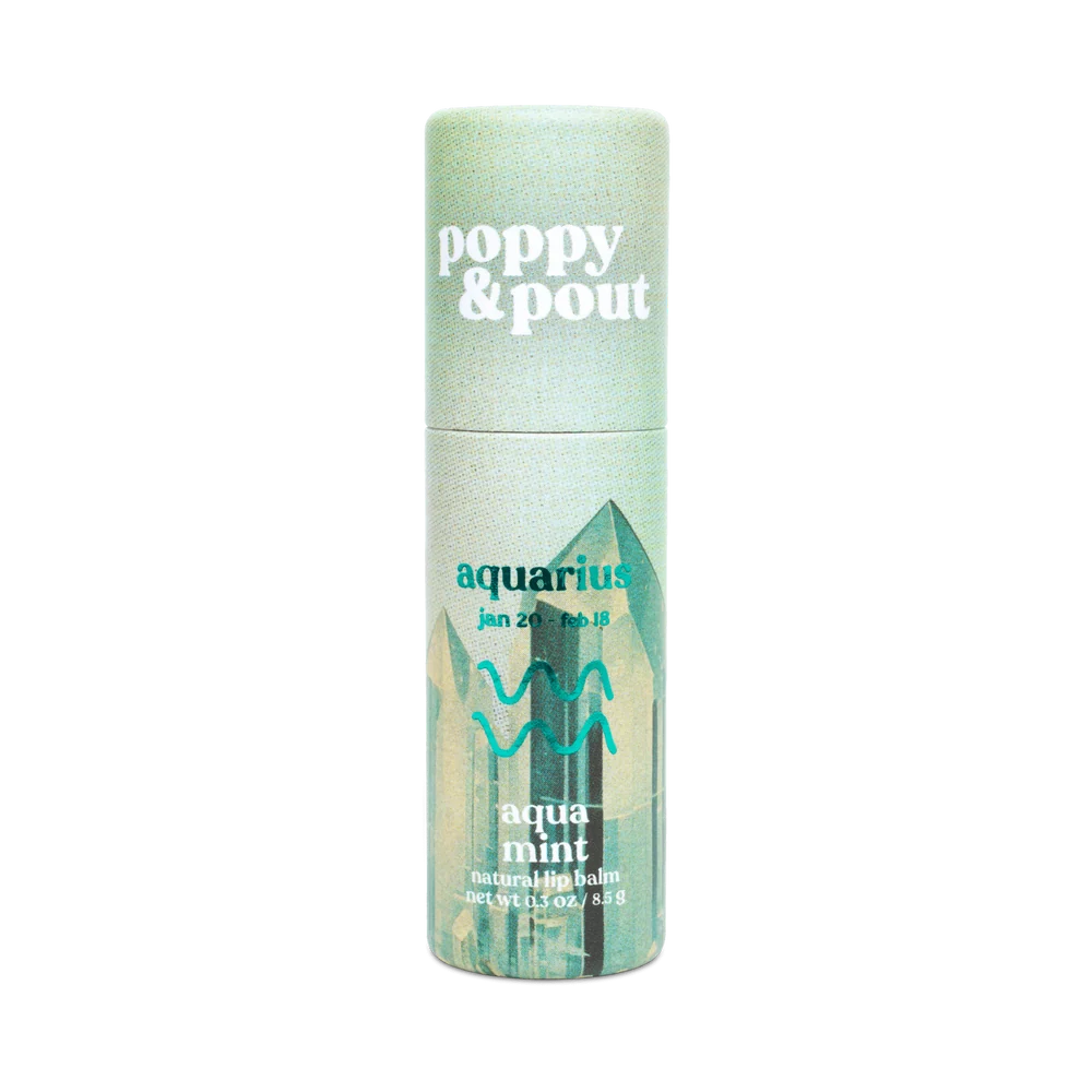 Aquarius Zodiac Lip Balm - Aqua Mint