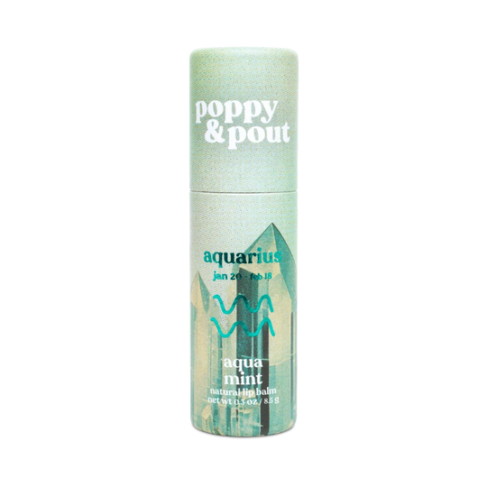 Aquarius Zodiac Lip Balm - Aqua Mint