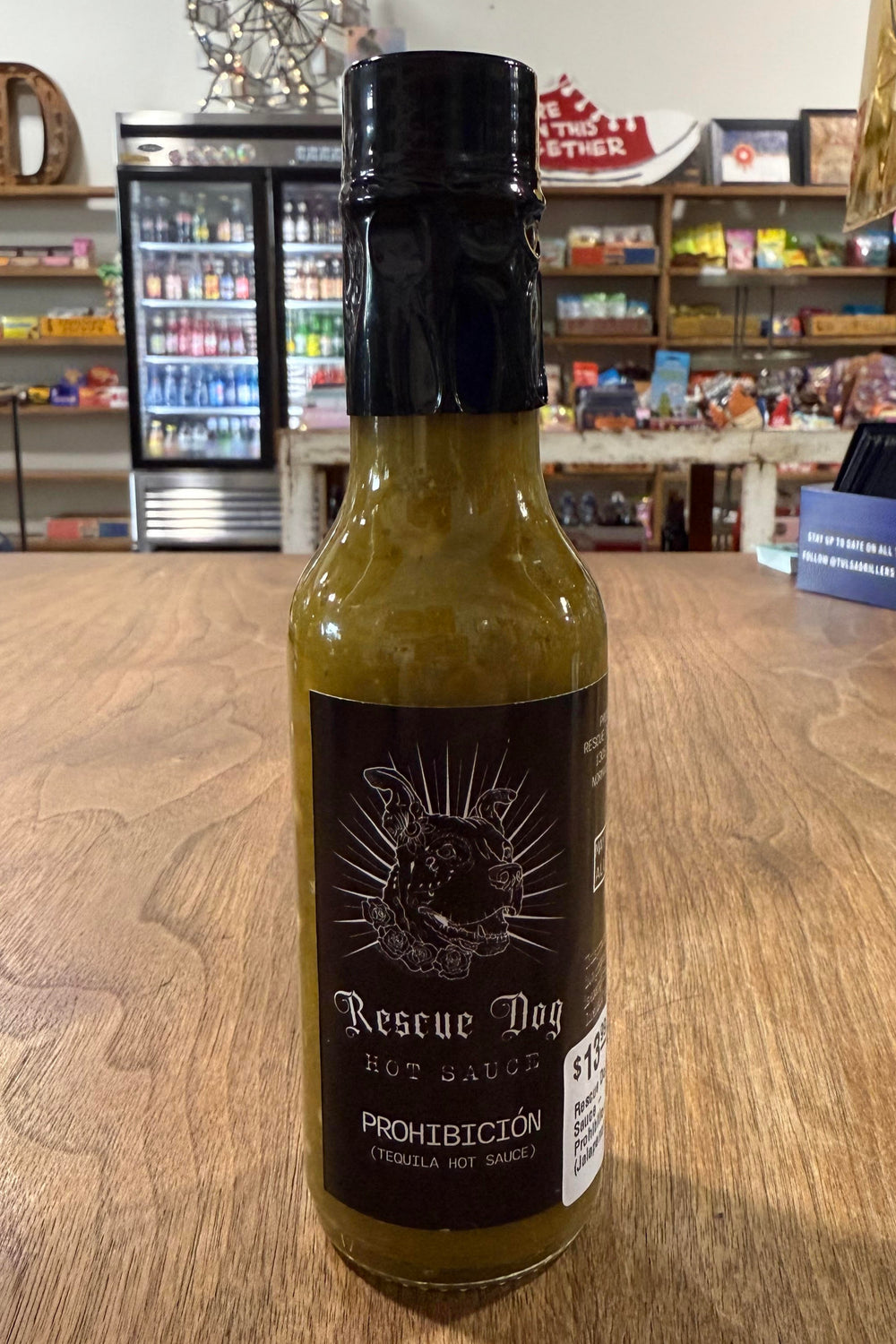Green jalapeño hot sauce with bold flavor from Rescue Dog Hot Sauce in Oklahoma
