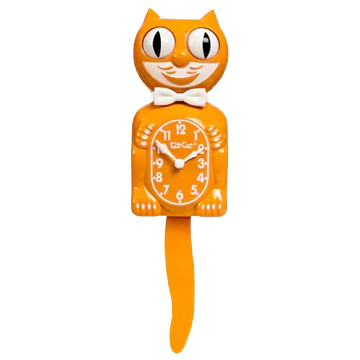 Kit Cat Klock Festival Orange Clock
