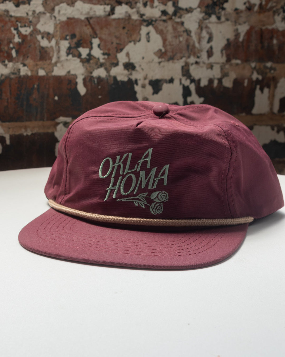 Oklahoma Rose Embroidered Hat