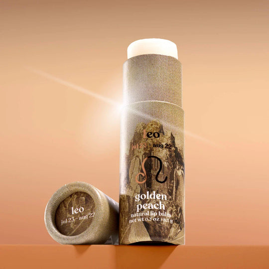 Leo Zodiac Lip Balm - Golden Peach