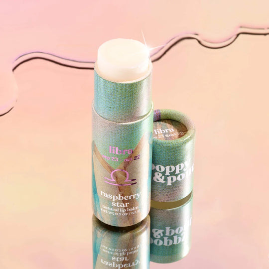 Libra Zodiac Lip Balm - Raspberry Star