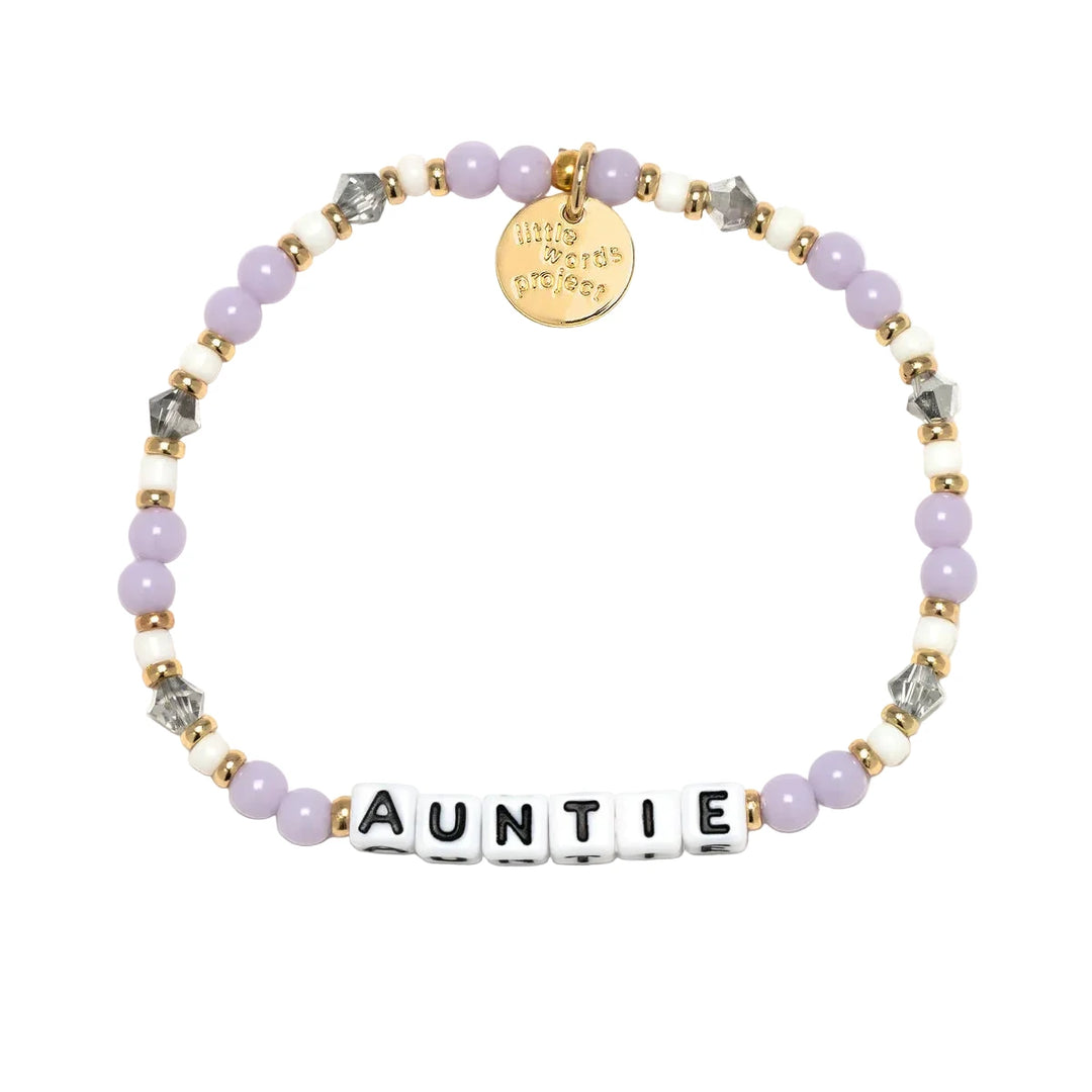 Auntie Lavender Haze bracelet S/M aunt gift bracelet