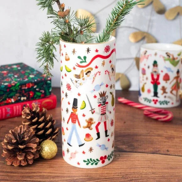 Nutcracker Porcelain Vase