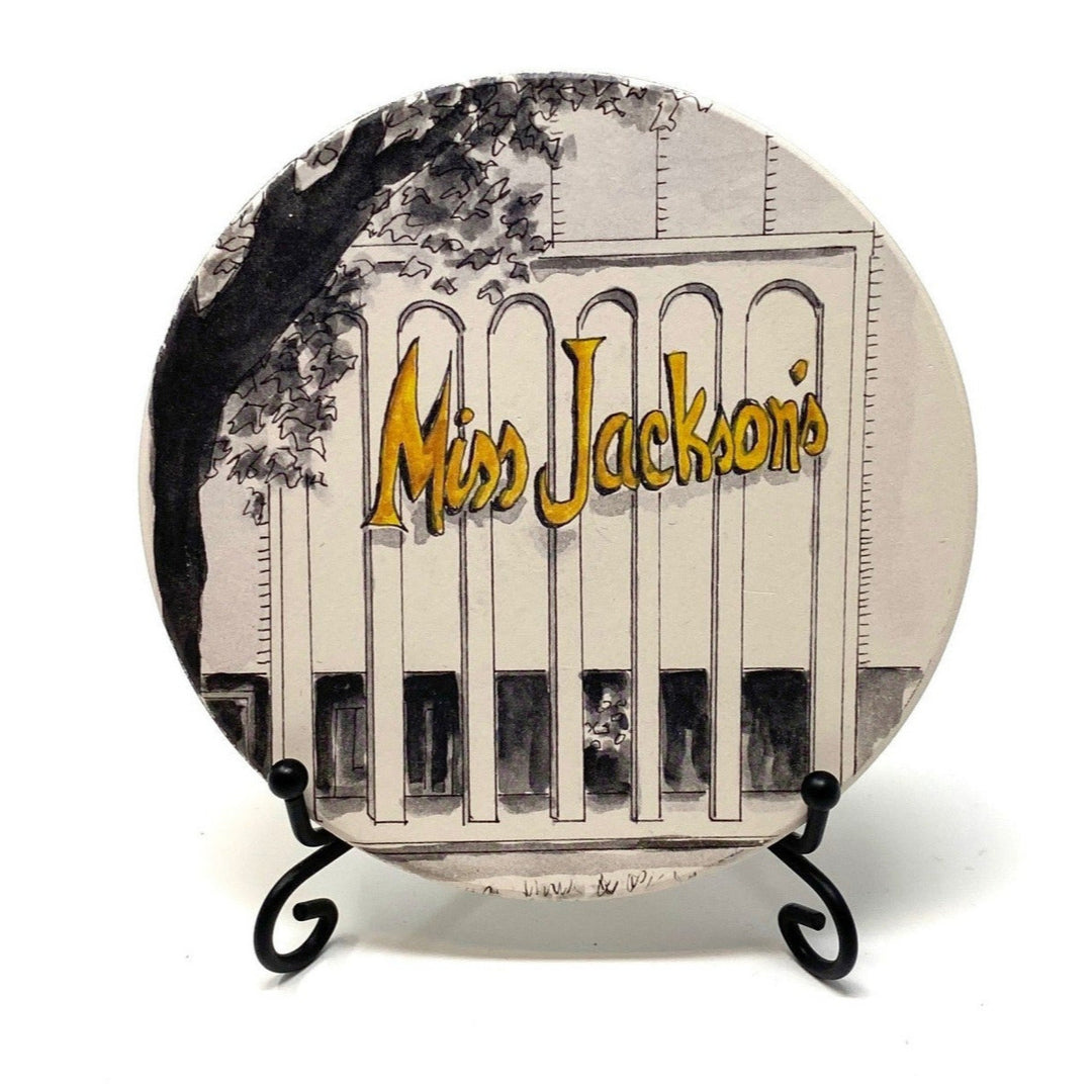 Coaster featuring Miss Jackson’s Department Store – vintage Tulsa, Oklahoma nostalgia gift