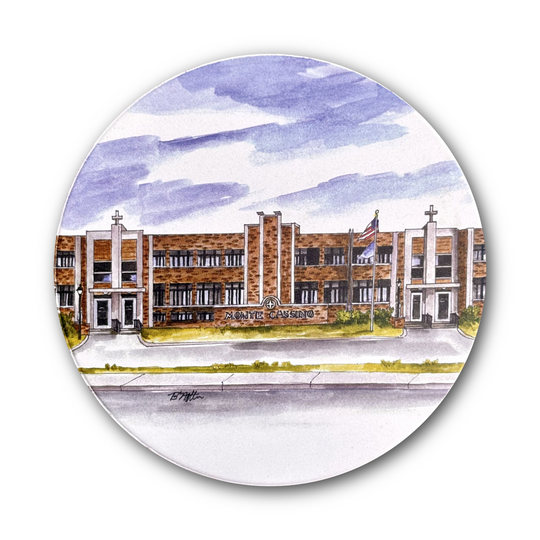 Monte Cassino Catholic School Coaster