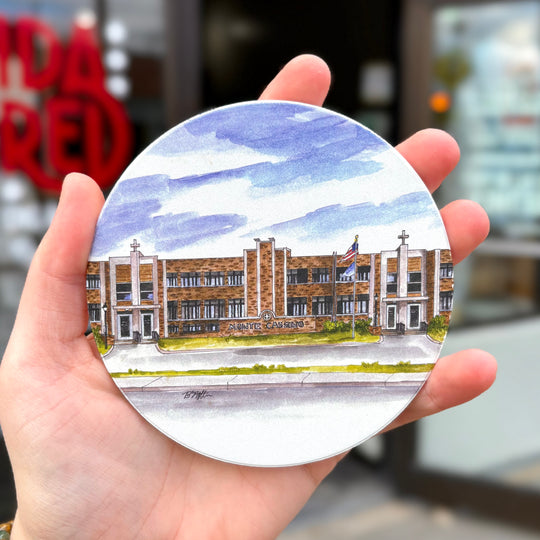 Monte Cassino Catholic School Coaster