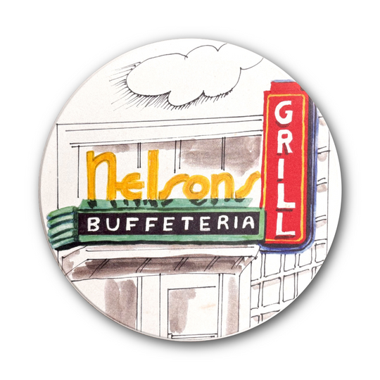 Nelsons Buffeteria Coaster