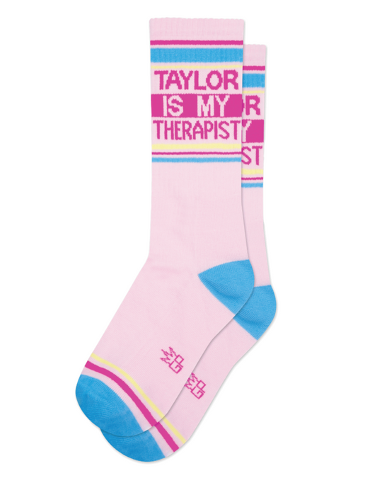 Taylor Is My Therapist Gym Socks