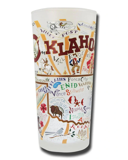 Oklahoma Drinking Glass