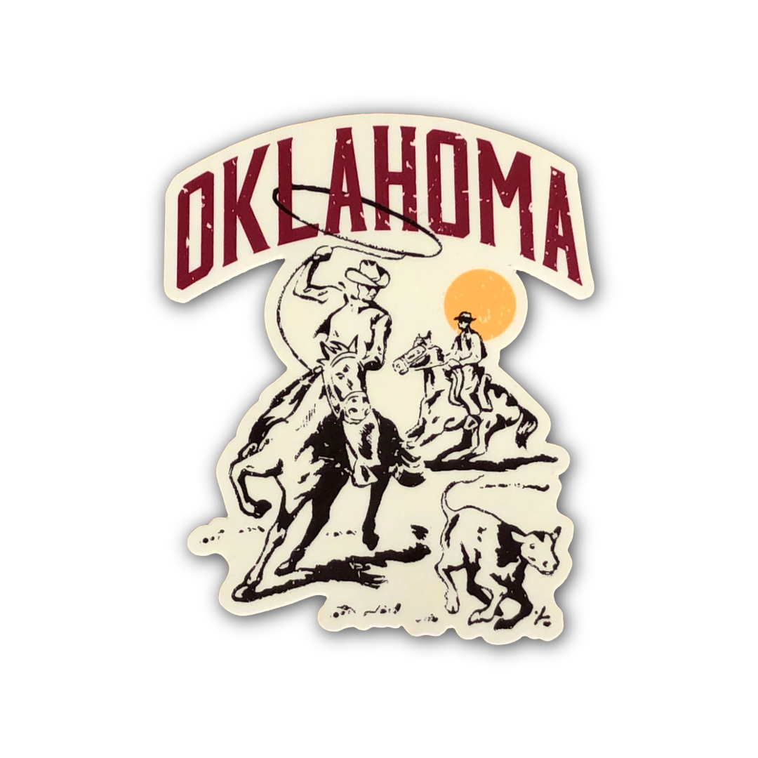 Oklahoma Cowboy Roper Sticker