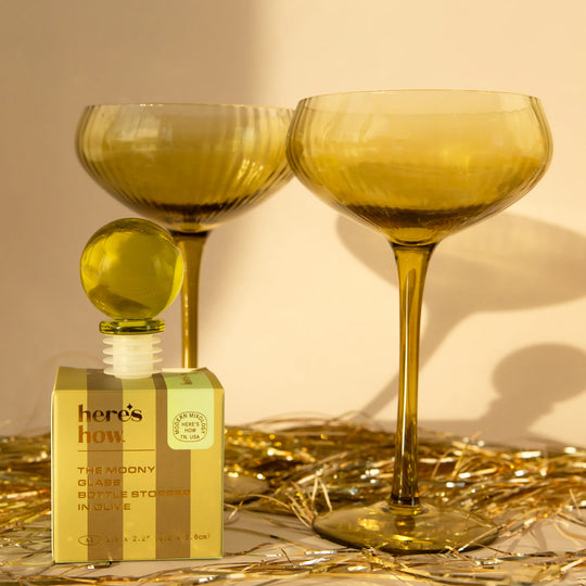 Olive Moony Glass Bottle Stopper