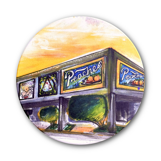 Peaches Records & Tapes Coaster