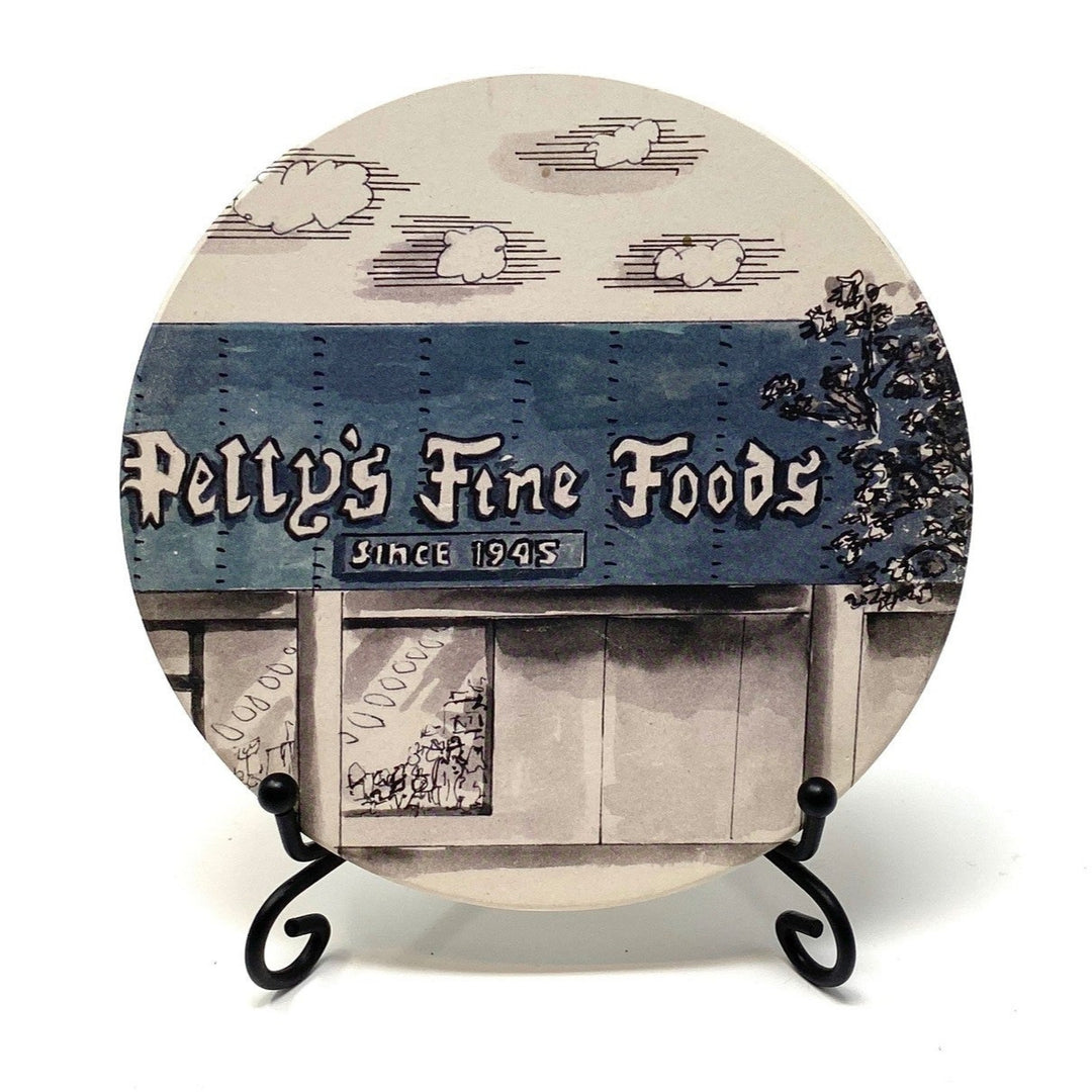 Coaster featuring Petty’s Fine Foods, a beloved gourmet market in Tulsa, Oklahoma