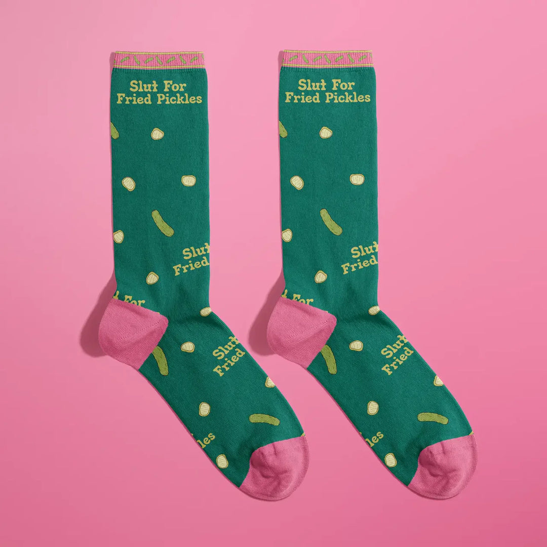 Slut For Fried Pickles Socks