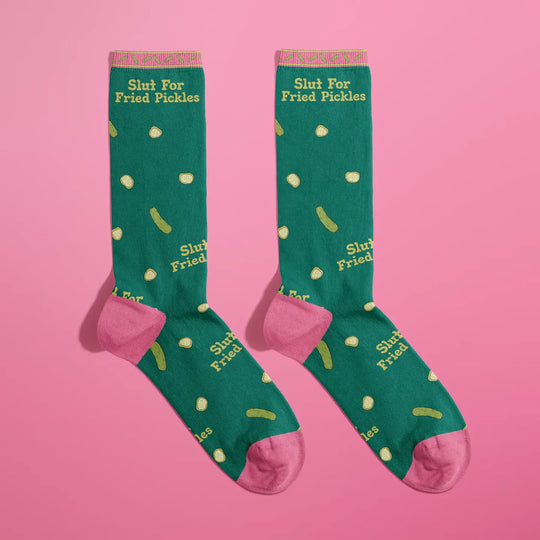 Slut For Fried Pickles Socks
