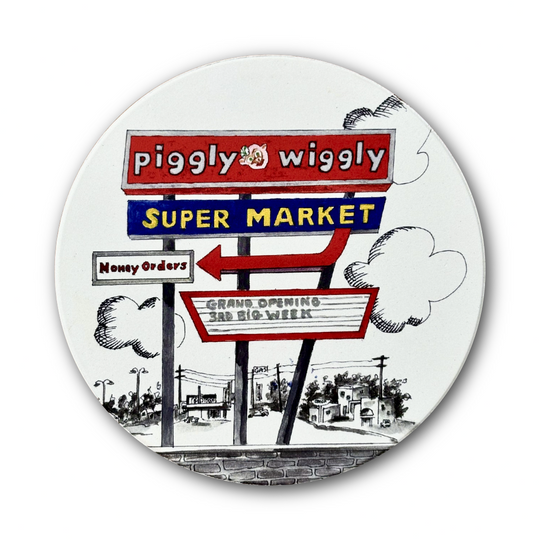 Piggly Wiggly Supermarket Coaster