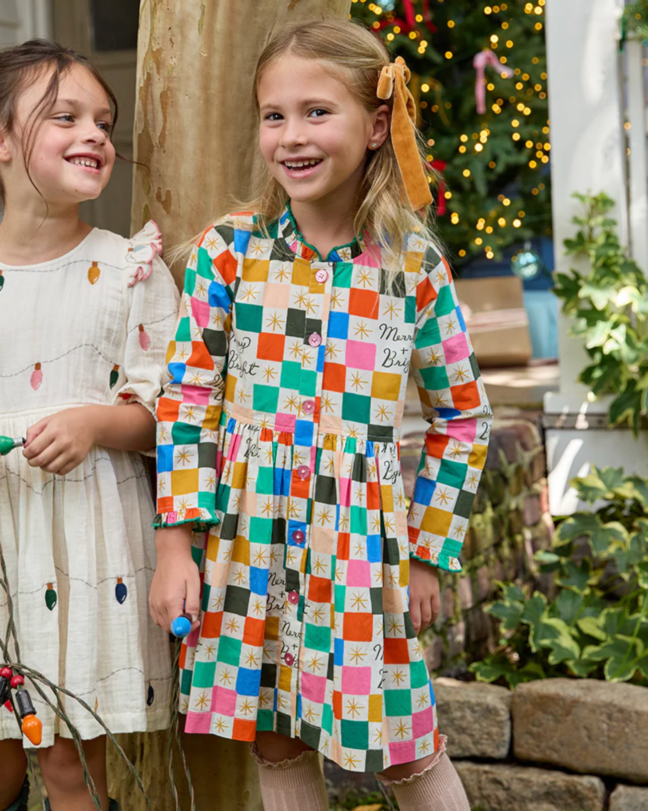 Pink Chicken - Merry & Bright Autumn Dress Merry & Bright / 4Y Pink Chicken - Merry & Bright Autumn Dress Merry & Bright / 4Y