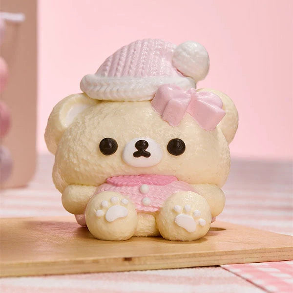 Pink Hatted Bear Taba Deluxe Premium Squishy