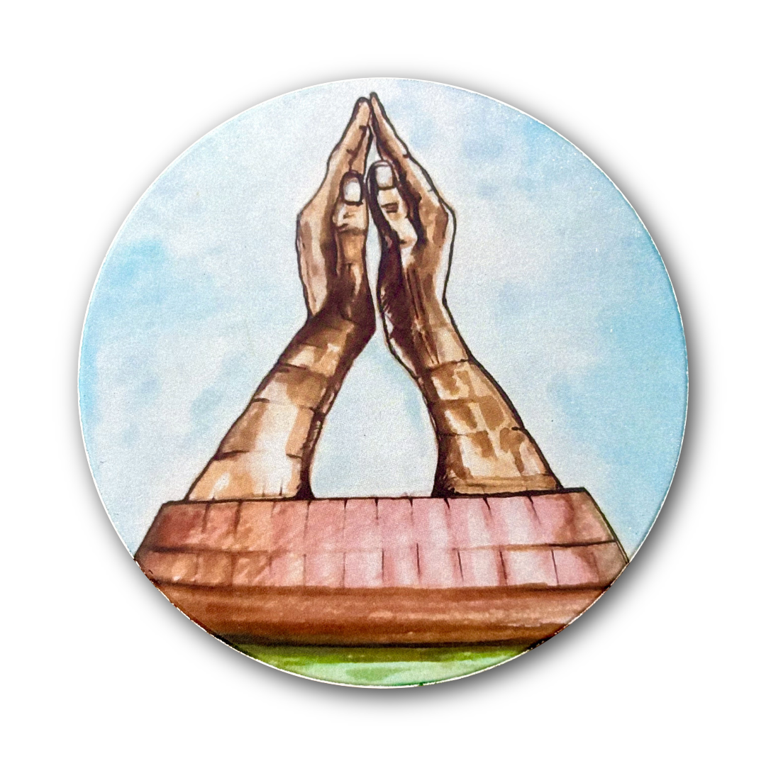 ORU Praying Hands Coaster – Ida Red