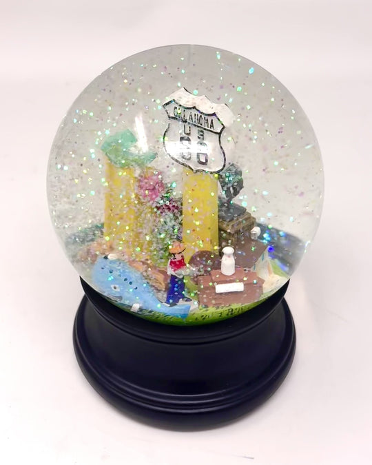 Oklahoma Route 66 Snow Globe