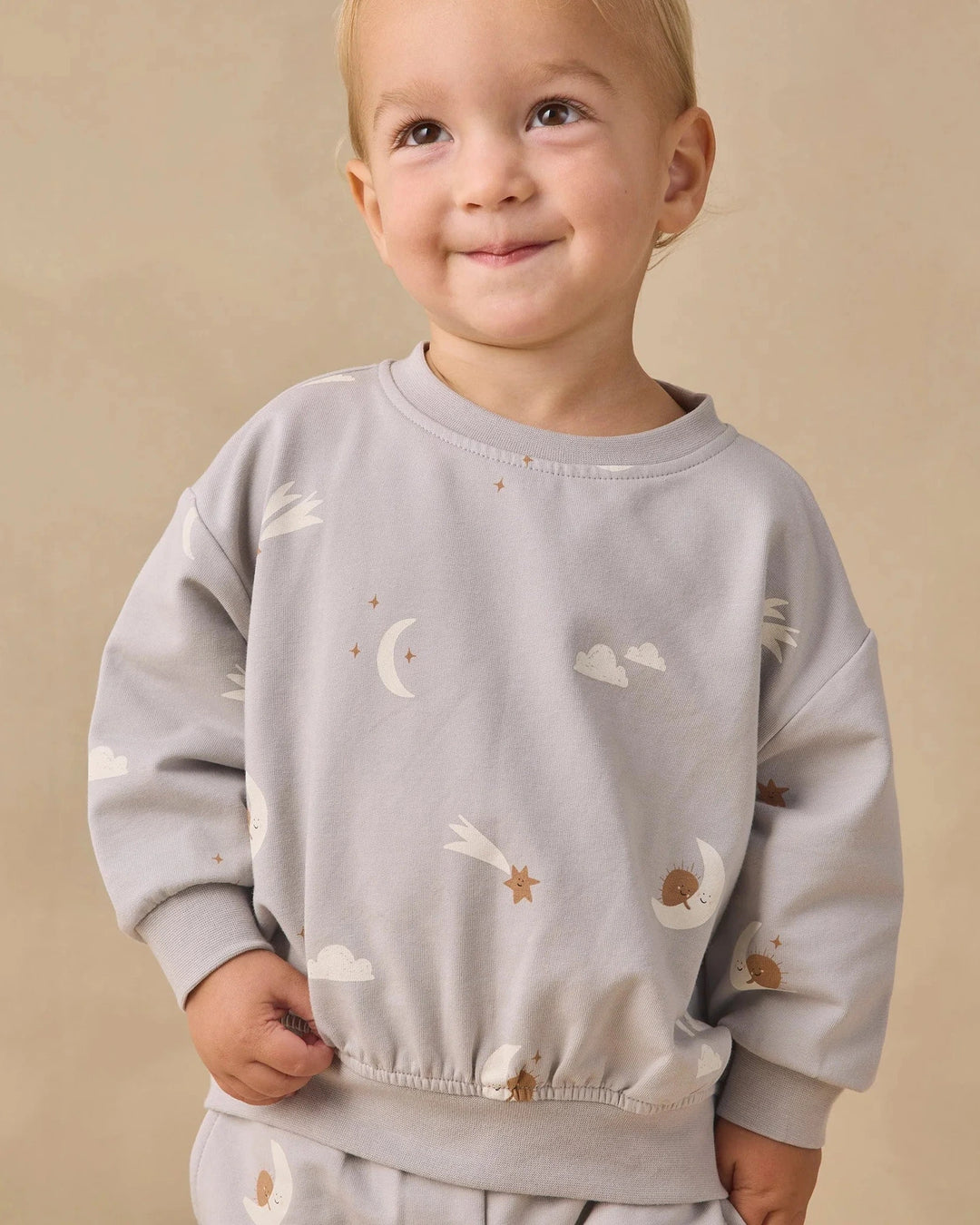 Quincy Mae - Sky Friends Relaxed Sweatshirt