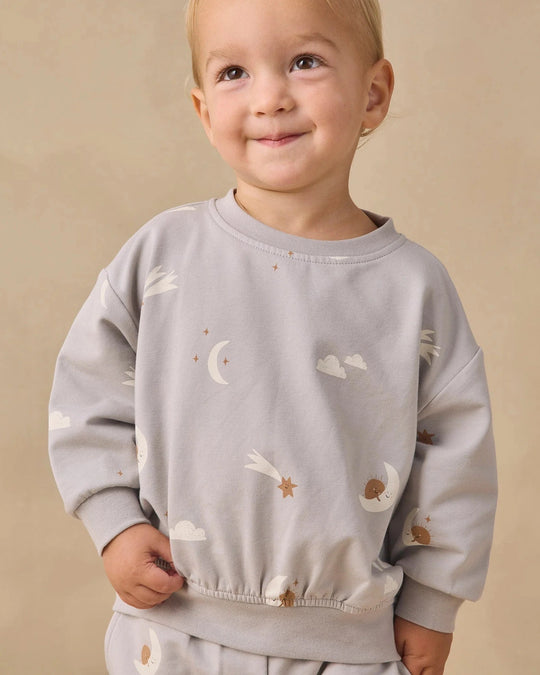 Quincy Mae - Sky Friends Relaxed Sweatshirt