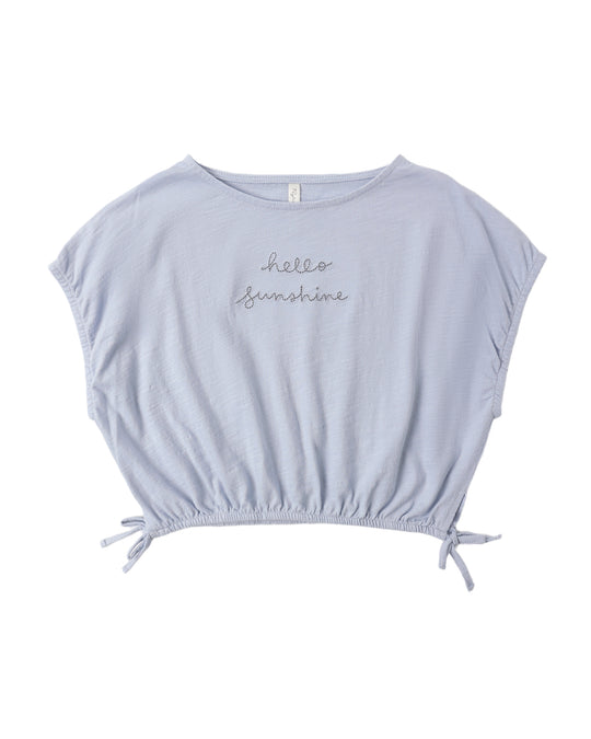 Rylee + Cru - Hello Sunshine Cropped Cinch Tshirt