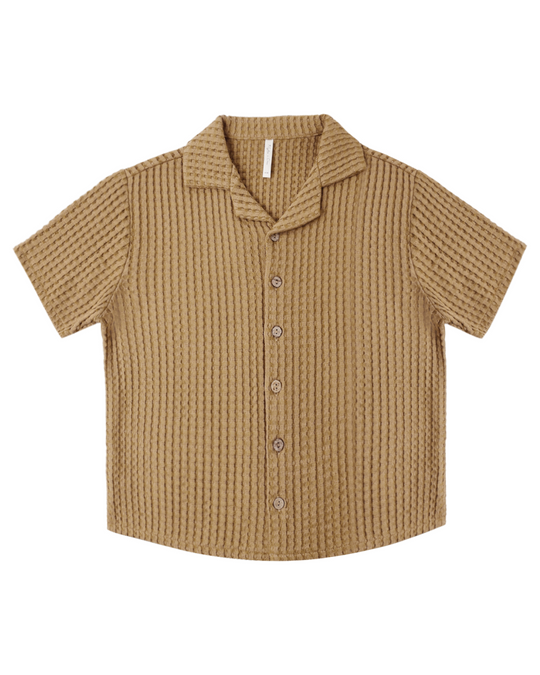Rylee + Cru - Ocre Lapel Collared Shirt