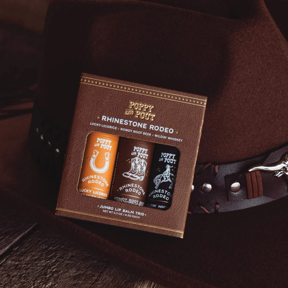 Rhinestone Rodeo Lip Balm Trio Gift Set