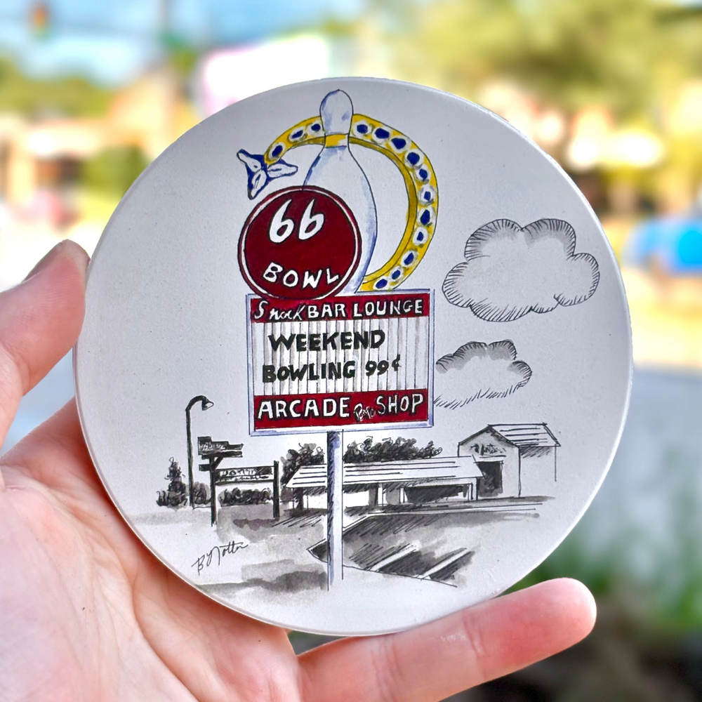 Route 66 Bowl Coaster