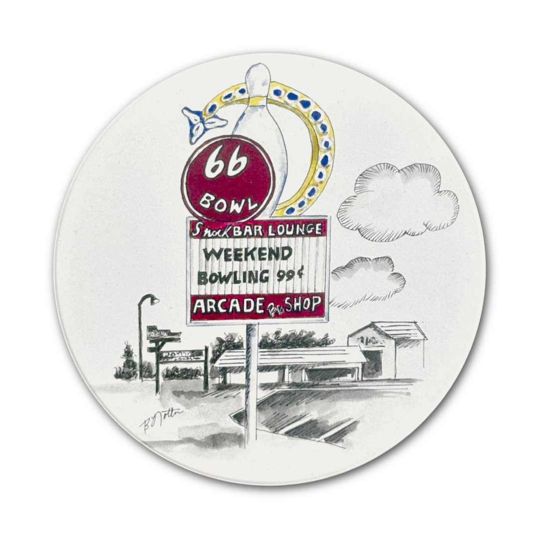 Route 66 Bowl Coaster