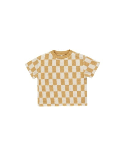 Rylee + Cru - Marigold Check Relaxed Tshirt