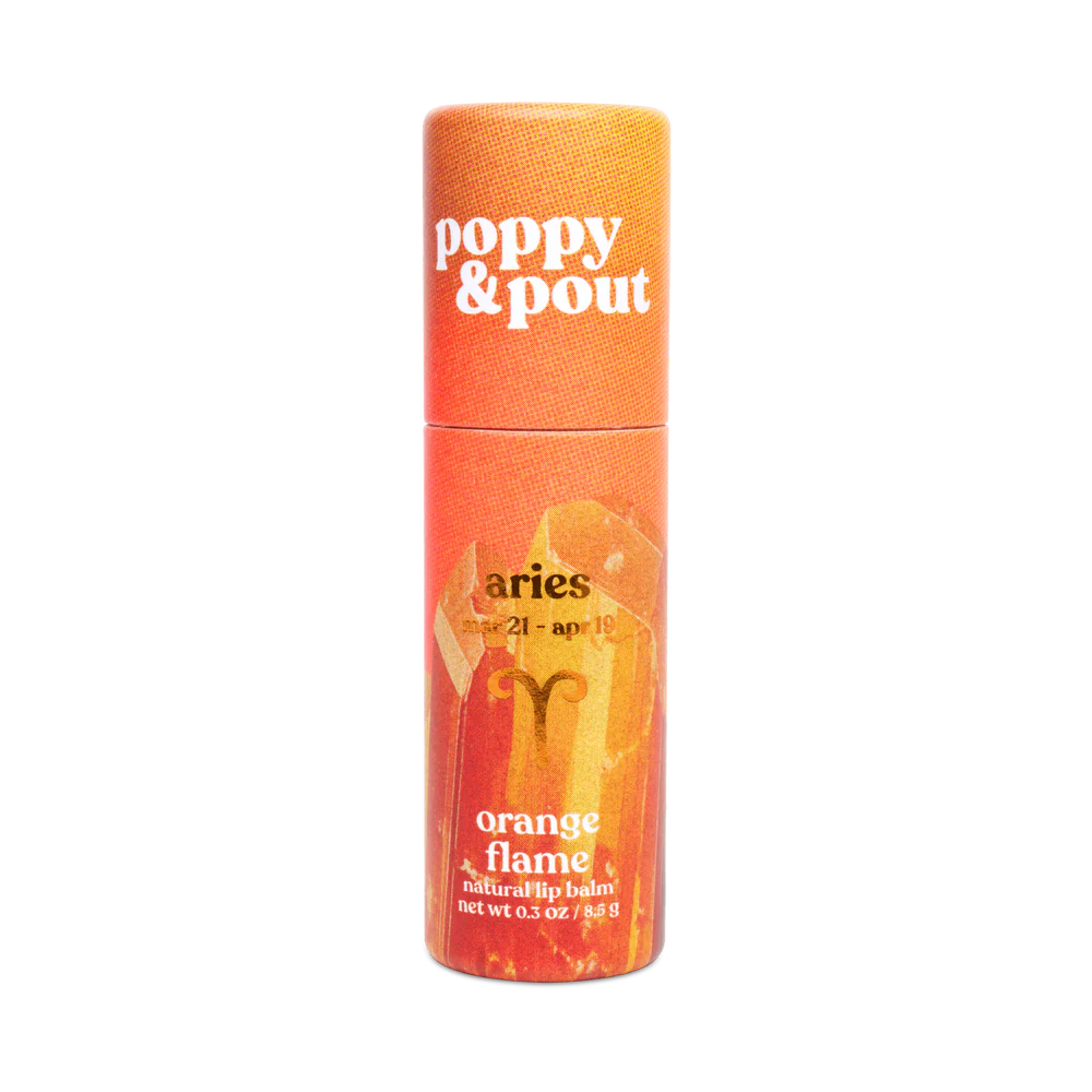Aries Zodiac Lip Balm - Orange Flame