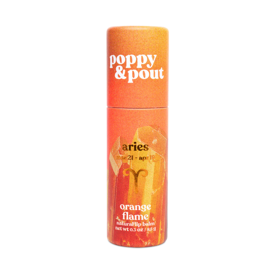 Aries Zodiac Lip Balm - Orange Flame