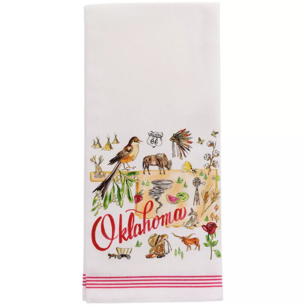 Oklahoma 28" Tea Towels Set of 2 Rosanne Beck