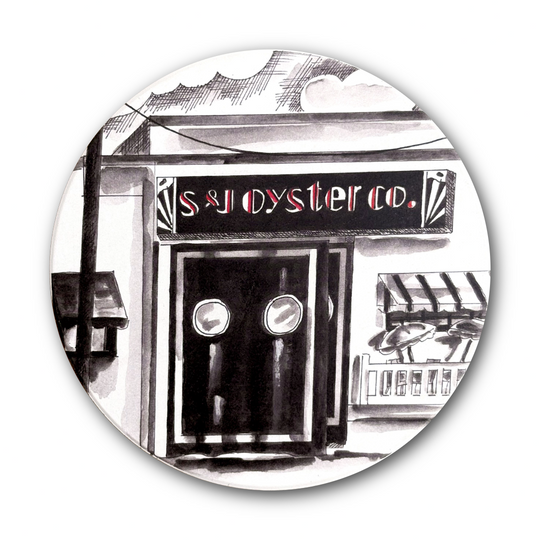 S&J Oyster Co Coaster