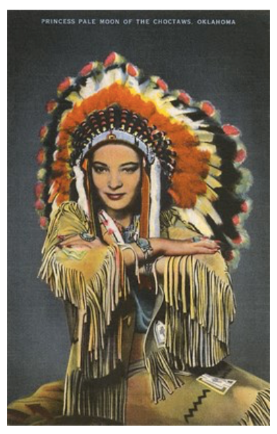 Princess Pale Moon Choctaw Postcard