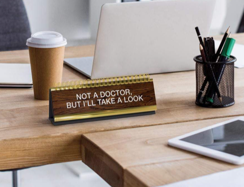 Daily Desk Plaque