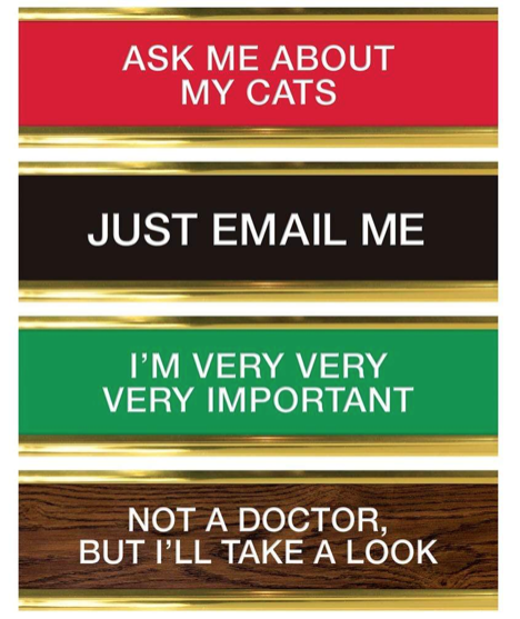 Daily Desk Plaque