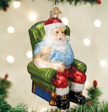 Santa Claus Covid Vaccinated Ornament