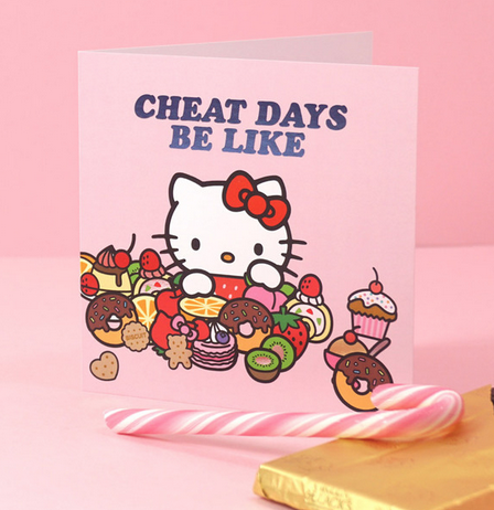 Cheat Days Hello Kitty Card