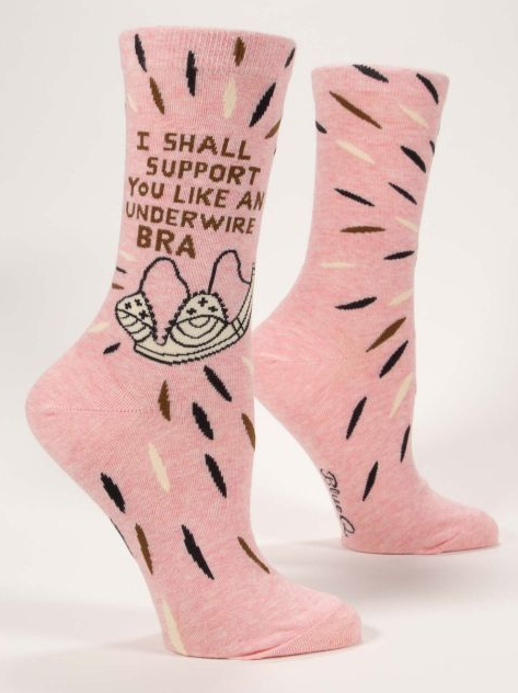 Underwire Bra Women's Crew Socks
