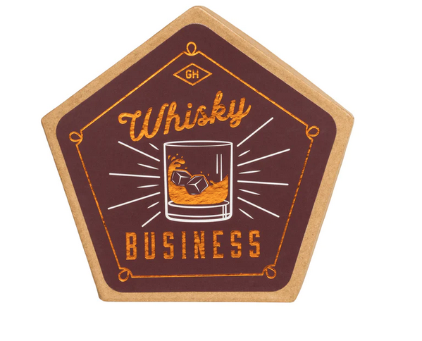 Set of 4 Whisky Cermaic Coasters