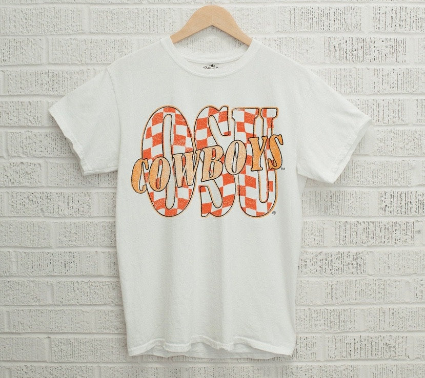 Twisted Check Tshirt