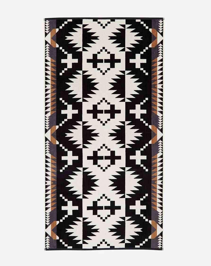 Pendleton - Jacquard Bath Towels Spider Rock Black