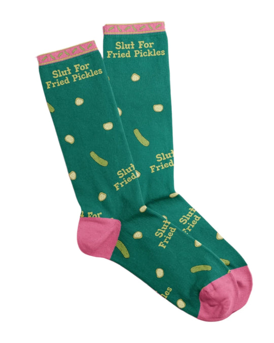 Slut For Fried Pickles Socks